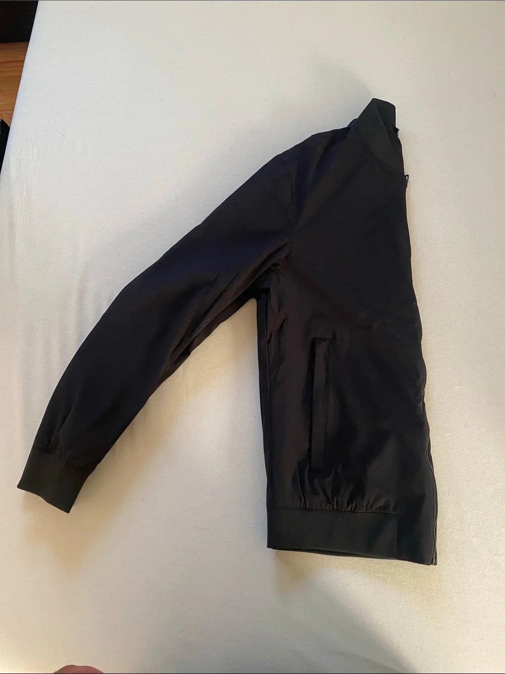 Tahari Black Men's Bomber Jacket with Zip